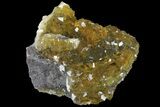 Yellow, Cubic Fluorite Crystal Cluster - Spain #98712-1